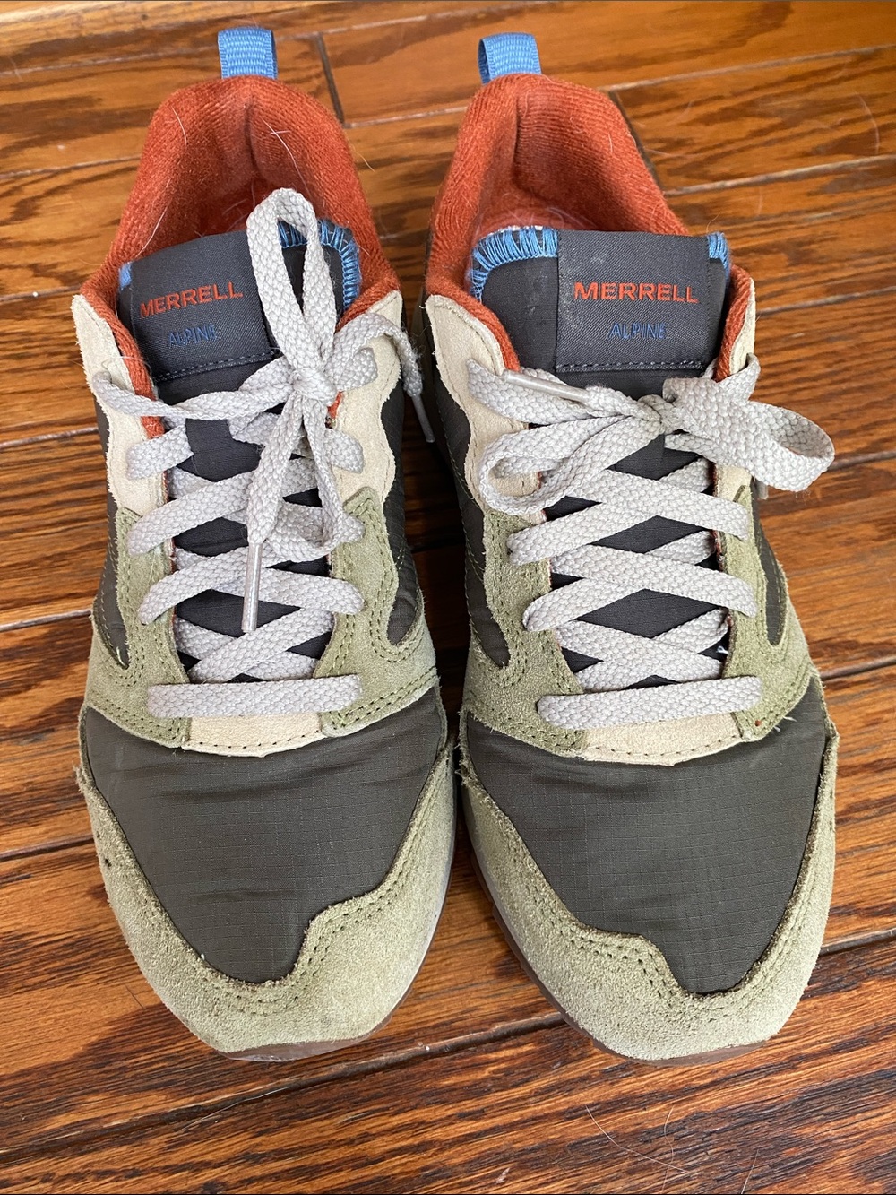 Merrell Alpine Olive Green, Tan & Orange Men's Sneakers